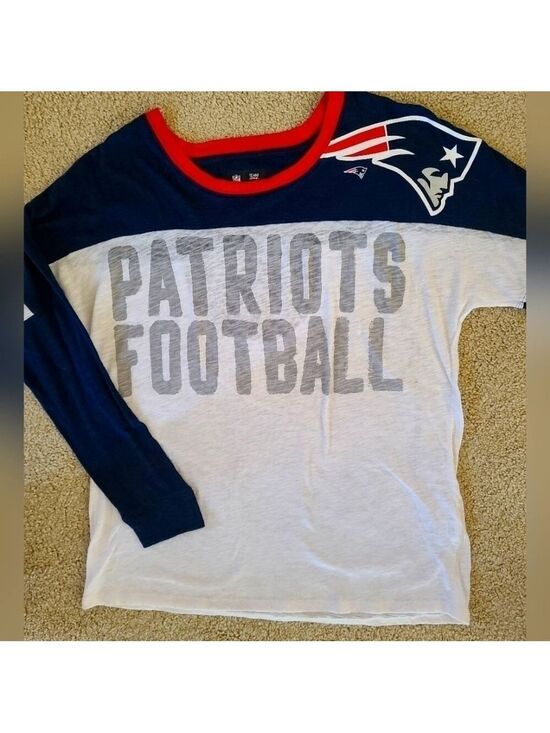 Team Apparel Tops - New England Patriots Burn Out Jersey